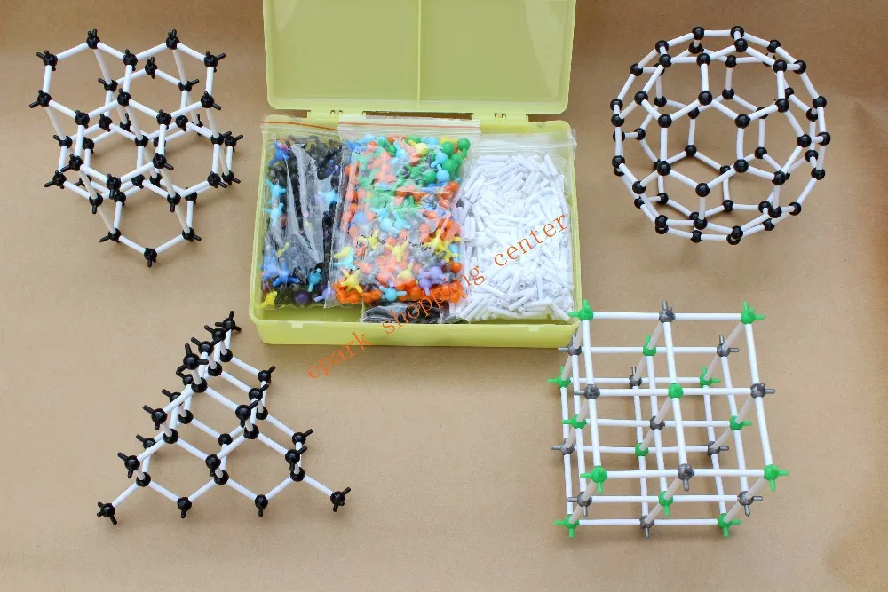 

968pcs a large set Chemical molecular model Organic / inorganic molecule structure models/Crystal structure model free shipping