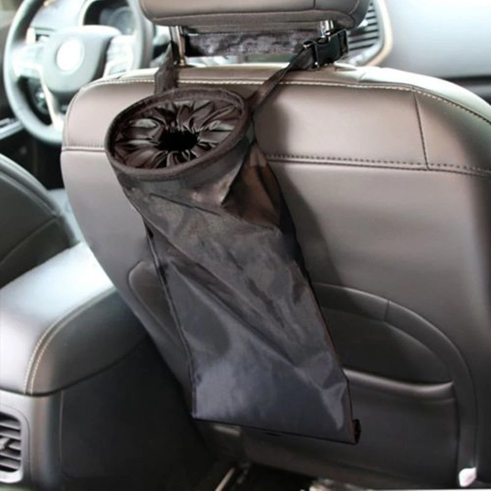 

Rubbish Container Car Trash Basket Comfortable Storage Box Hanging Portable Washable Auto Accessories Seat Back Multifunctional