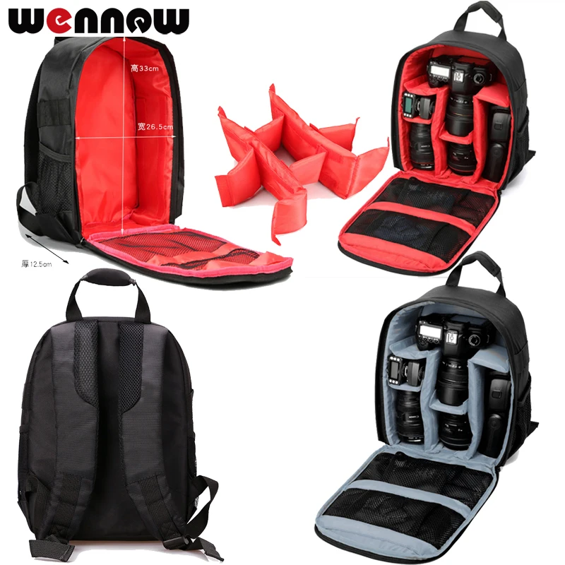 

wennew DSLR Bag photography Camera Backpack Case for Canon EOS 5D Mark IV III 6D 7D Mark II 2 50D 60D 60Da 650D 600D 550D 500D