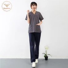 Новые летние женские больничный медицинский скраб комплект одежды стоматологическая клиника и салон красоты Медсестра равномерное модный дизайн в обтяжку