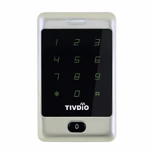 TIVDIO T-AC01 RFID Door Access Control System 12V Touch Keypad Access Control Panel 125KHZ KDL Metal Case Shell Backlight F9503D