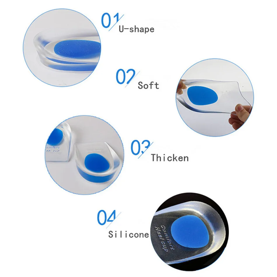 Бордюр для путешественника, силиконовые гелевые стельки, ортопедические стельки, подпяточники для обуви, стельки для увеличения роста, массажные подушечки для пятки