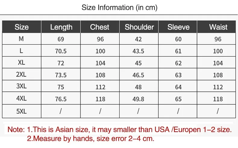 Size Table