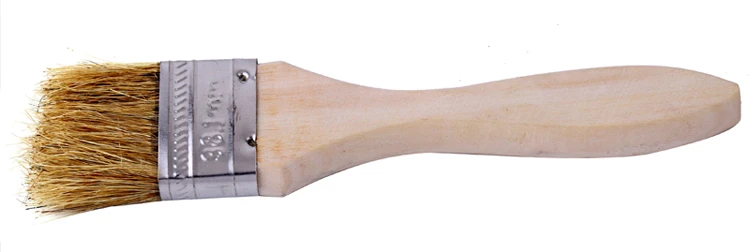 Wooden handle bbq brush