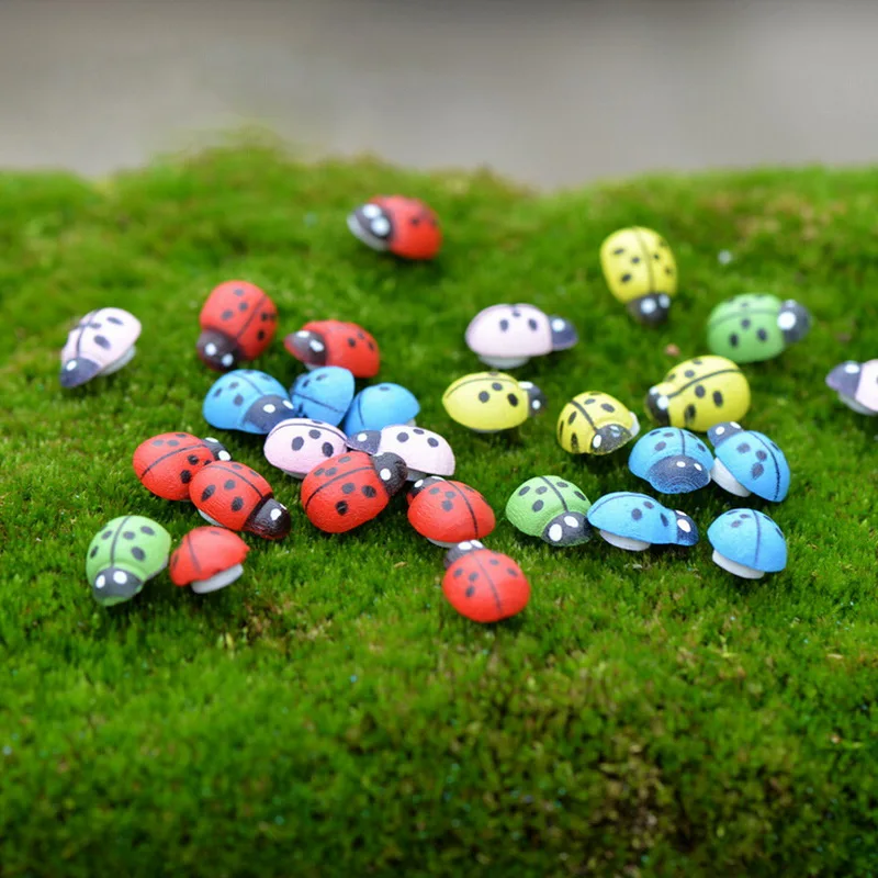 

50Pcs Colorful Mini 3D Wall Stickers Home Decor Kid Toys DIY Ladybird Ladybug