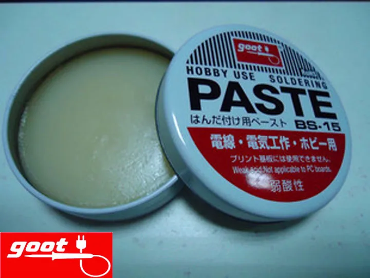 

Original Japan GOOT BS-15 Hobby Use Resin Solder Paste NW.50g Weak Acid Welding Flux