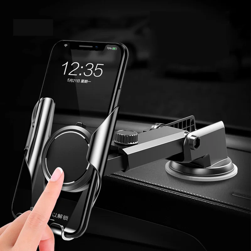 

Cell Phone Holder for Car Universal Dashboard Cell Phone Holder Gravity Auto-clamping Car Cradle Mount Adjustable Car Holder