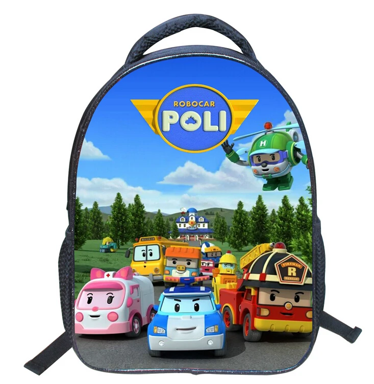 

Children Mini School Bags for Boys Girls 3D Cartoon Robocar Poli Schoolbag Kindergarten Baby Backpack Kids Mochila Infantil