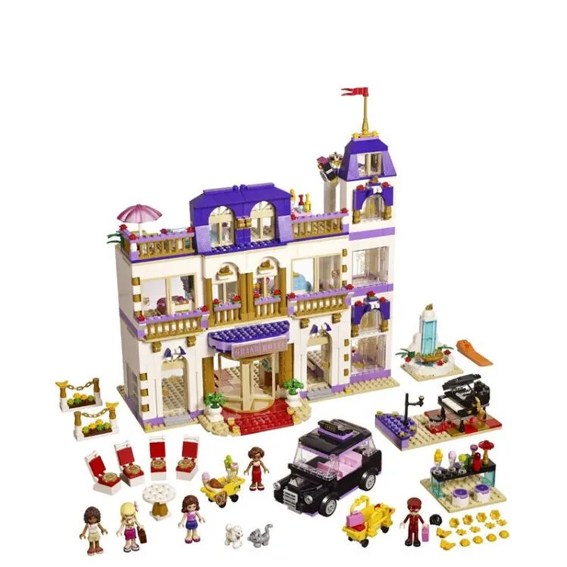 

Diy Building Blocks Friends Series Heartlake Grand Hotel Model Compatible with 41101 Toys For Children Kids Christmas