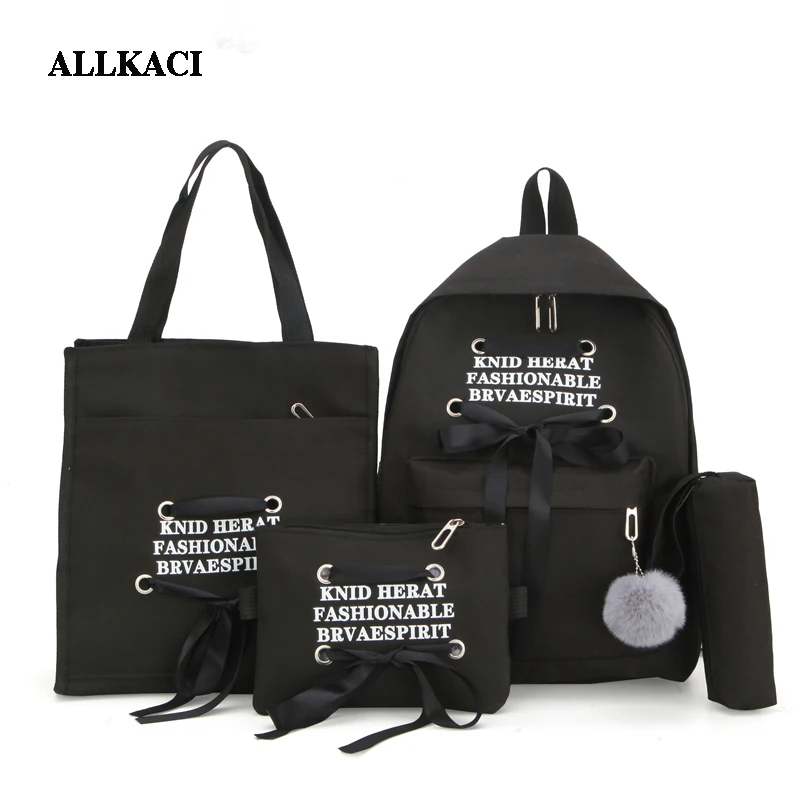 

Preppy Stylish Oxford Printing Backpack Women School Bags for Teenage Girls Cute Black Set Travel Backpacks Female Bagpack 50