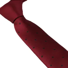 Coachella Галстуки бордовый красный Узел Контрастность бордовый с черный горошек галстук жаккарда узкий галстук 6 см