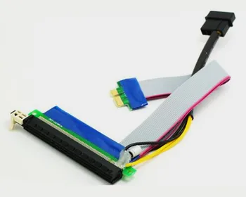 

Free Shipping!!! External power supply auxiliary power supply enhanced version pci-e capacitive graphics extension cable 1x-16X