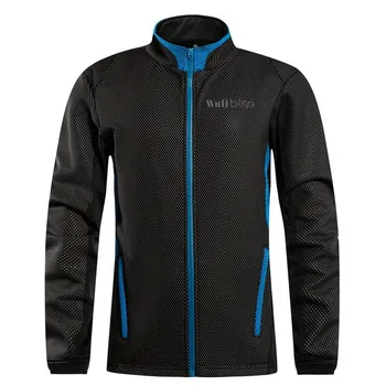 

Mens Winter Cycling Jackets Warm Thermal Fleece Cycling Softshell Coat Waterproof Windproof with Back&Side Pockets Outdoor Sport