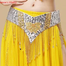 Танец живота Пояс ручной работы блестящие блестки блестки шарф золотой фиолетовый красный синий черный