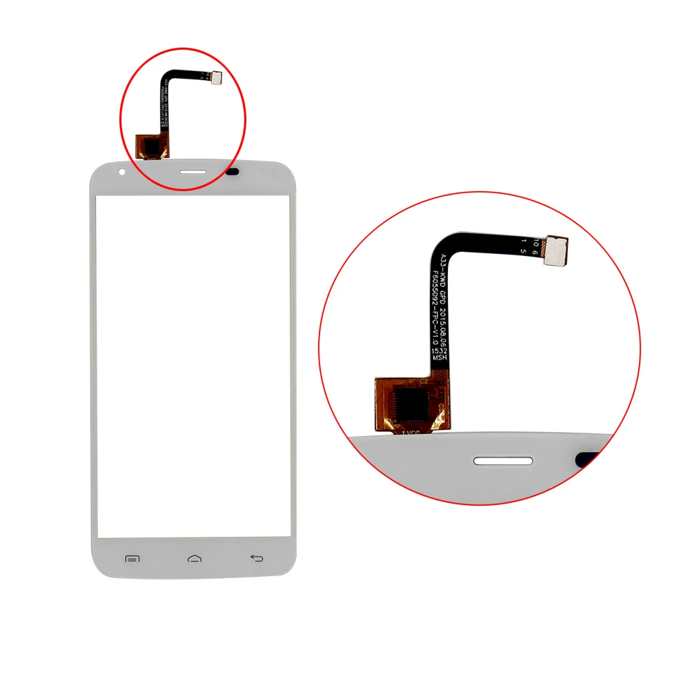 Для Doogee T6 Для Doogee T6 Pro передний класс сенсорный экран дигитайзер панель в сборе дисплей объектив сенсор экран TP Запасная часть