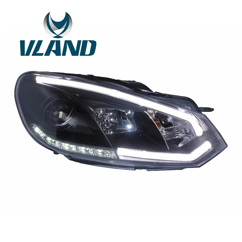 Автомобильная головная лампа VLAND для Golf MK6 For2008 2009 2010 2011 2012 2013 светодиодная R20