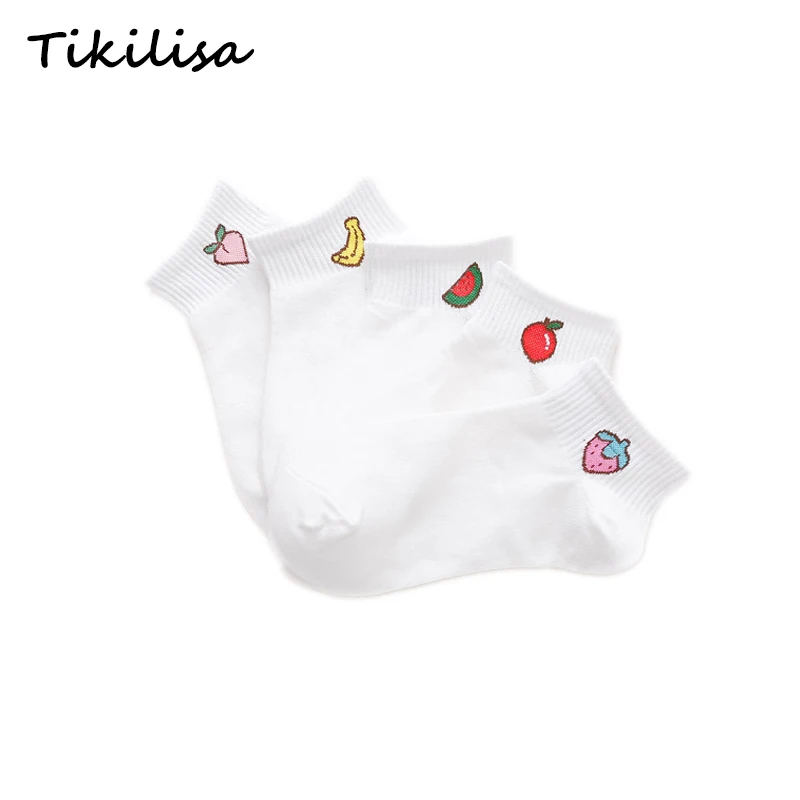 

New Women Socks Fruit Strawberry Watermelon Boat Socks Sports Fashion Girls Short Cotton Casual Cute Socks