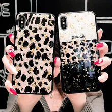 Блестящий узор зебры леопарда чехол для iphone 6 6S 7 plus 8plus чехол для iphone X XR XS Max iphone 11 pro max coque