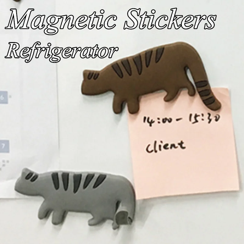 

1 Pc Fridge Magnets Cute Cartoon Cat Tail Magnetic Stickers Refrigerator Sticker Home Decor