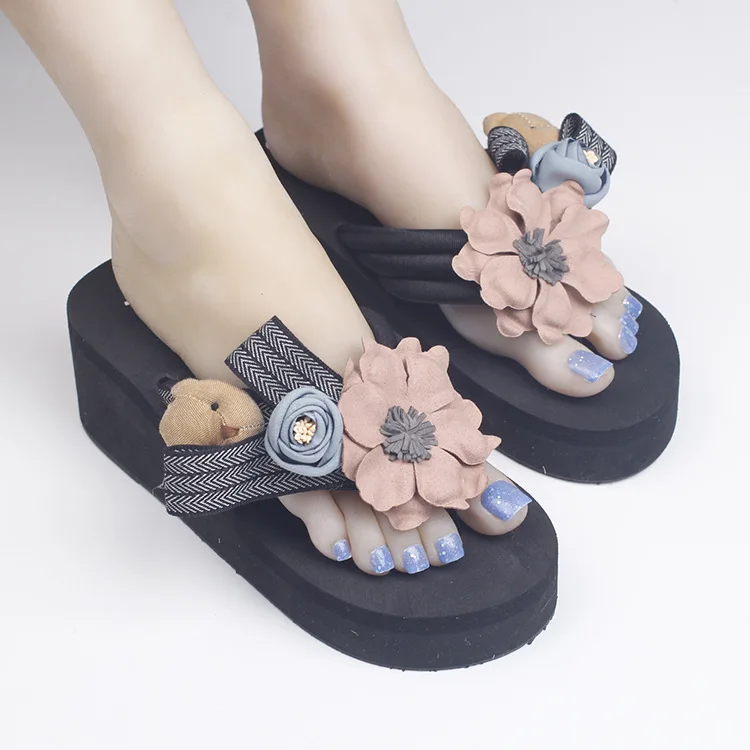 Female Summer Fashion Korean Most Comfortable Womens Slippers Flip Flops Shoes Discount Online 6cm50