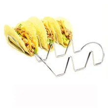 Волна Форма Проволока из нержавеющей стали 1 или 2 Taco shell держатель стойки Кухня инструмент 10 августа