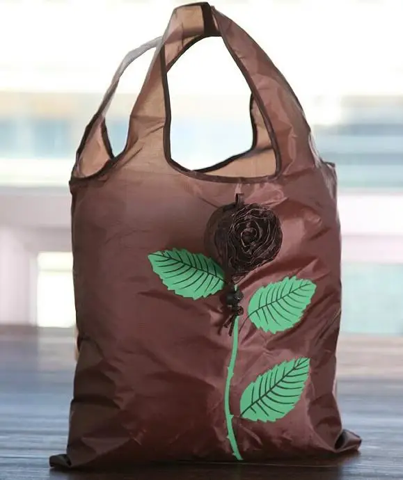 3d Rose Flower Home Storage Organization Bags Tote Reusable Ping 3d Rose Flower Home Storage Organization Bags Tote Reusable Ping Bag Portable Folding Pouch Lunch Handbag Party Gift In Wring