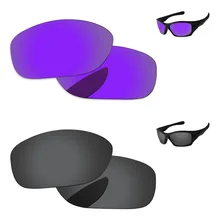 Черный и плазменный фиолетовый 2 пары Поляризованные Сменные линзы для Pit Bull Солнцезащитные очки Рамка UVA и UVB Защита