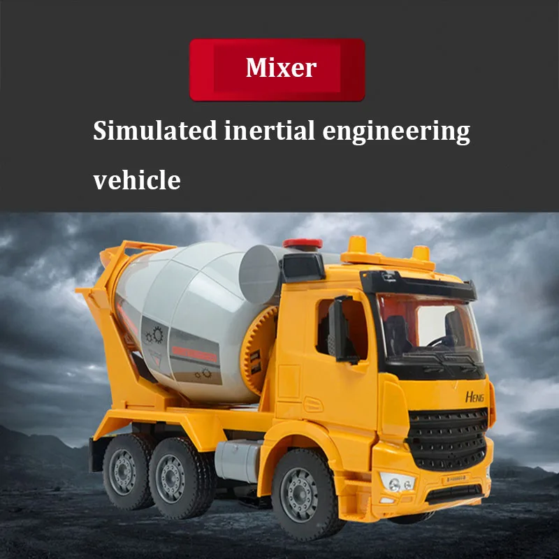 Misturador de Cimento Caminhão de Concreto Som e Luz Concreto Grande Inércia Simulação Criança Menino Brinquedo Carro Escala Caminhão Modelo Brinquedos 4 carro infantil menino, carro de brinquedo em