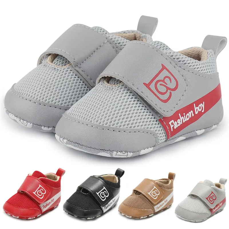 baby boy shoes glowing sneakers for boys tennis newborn baby boy soft sole baby shoes mesh prewalker red grey slippers spring