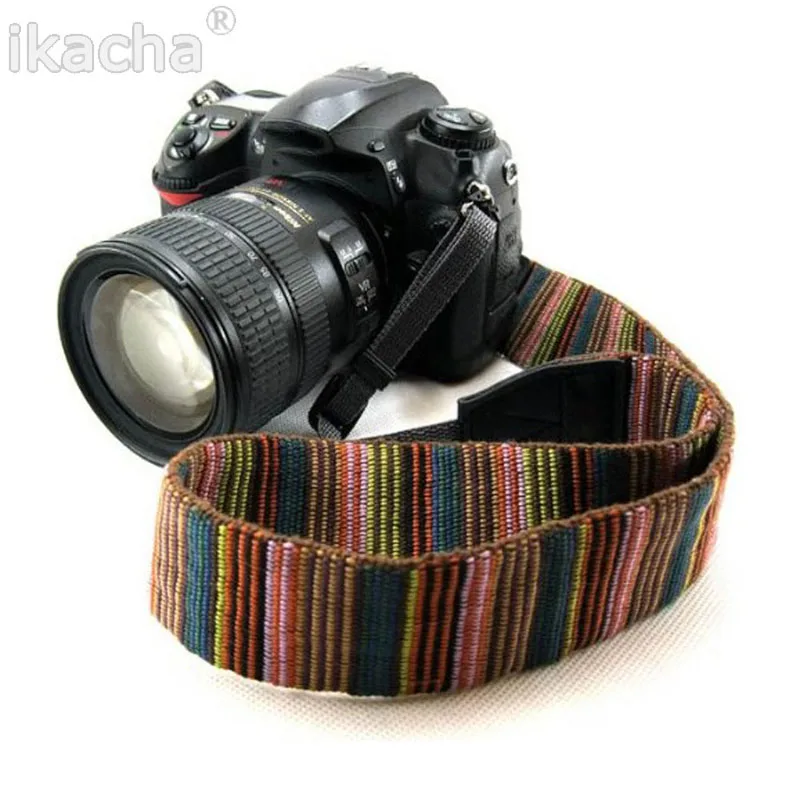Vintage Camera Strap Shoulder Neck Strap Antislip Belt Durable Stripe (7)