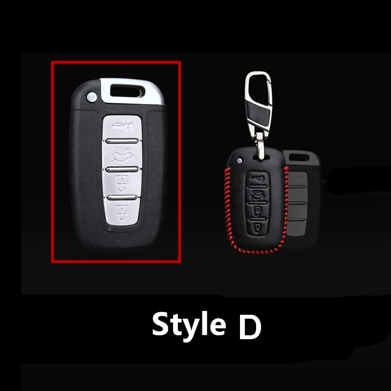 SRXTZM чехол для ключей из натуральной кожи Hyundai I40/I30/IX25/IX35/Tucson/Verna/Solaris/Elantra/Accent/I45/New 1