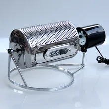 110 V/220 VElectric из нержавеющей стали Стекло окно обжарочный аппарат для зерен кофе инструмент и барбекю для домашнего использования