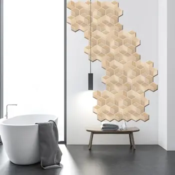 

Feiqiong 10pcs Irregular Brick Wall Sticker 3D Decal Anti-Collision Removable PVC Sticker Panel Wall Stickers Art Decors New