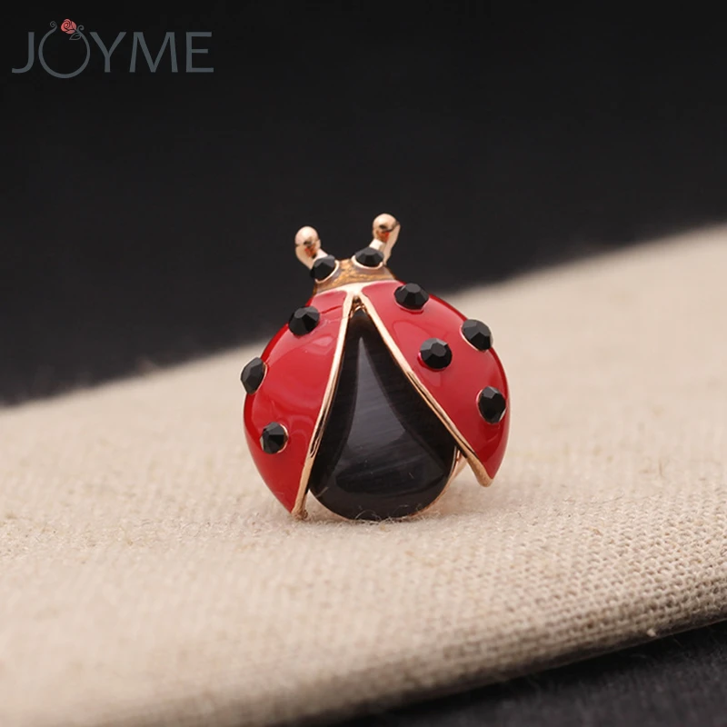 ABOOFAN Leaf Ladybug Enamel Brooches Insect Collar Badges Lapel Pin Men Suit Stud Shirt Alloy Brooch Costume