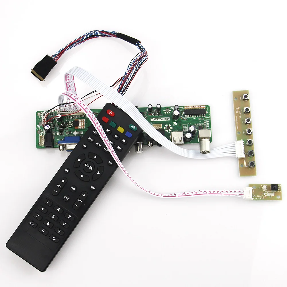 Kit For B173RW01 V4 V.4 LCD LED controller Driver Board TV+HDMI+VGA+CVBS+USB