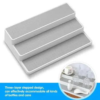 

New Three - Tier Ladder Seasoning Rack PP Storage Spice Rack Household Items Kitchen Storage Rack 3-Tier Organizer