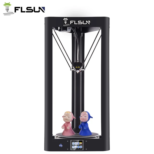 Best Quality Upgrade 3d Printer Flsun QQ-S Pre-assembled Delta Kossel Touch Screen Wifi Module Large Printing size 255*255*360mm
