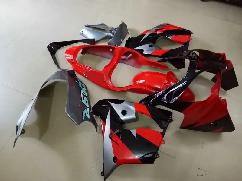 Мотоцикл обтекатель комплект для KAWASAKI Ninja ZX9R 00 01 ZX 9R 2000 2001 zx9r 00 01 ABS красный черные обтекатели комплект+ 7 подарки KV03