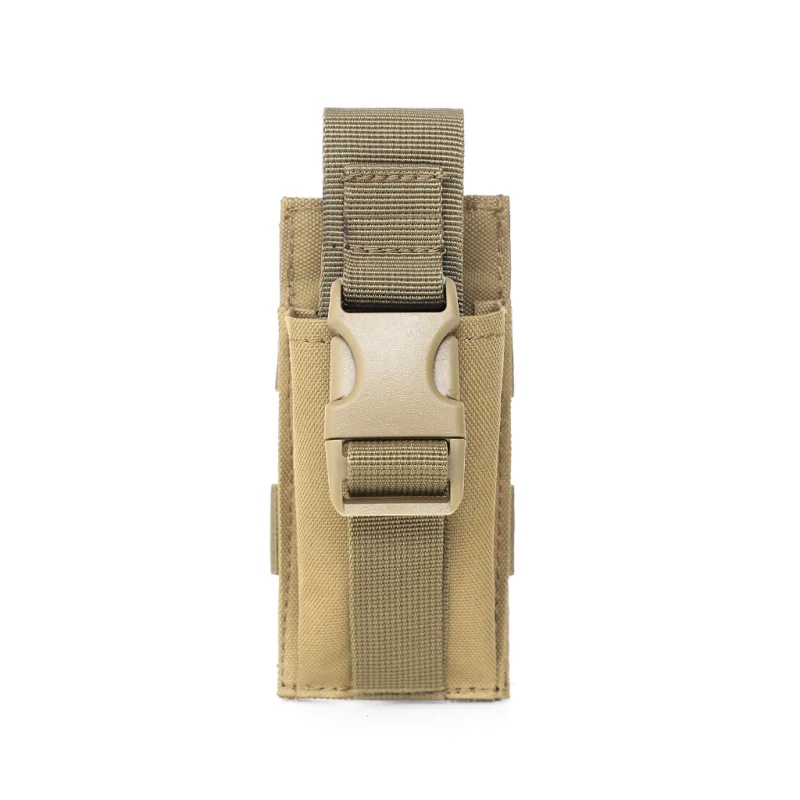 Tactical Single Pistol Magazine Pouch Military Molle Pouch Knife Flashlight Sheath Airsoft Hunting Ammo Camo Bags New - Color: YZ0830MC
