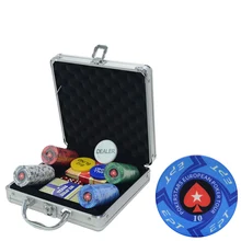 100-500PCS Bulk Order Customize Denomination EPT PokerStars Ceramic Material Texas Hold'em Poker Chips Set 100 200 300 500 600 1000pcs bulk order customize denomination ept pokerstars ceramic material poker chips set