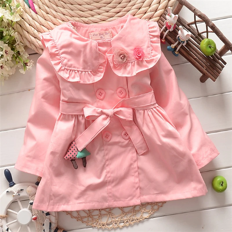 

Retail Children's Clothing Girl's Outerwear Baby Girl Spring Coat Q010