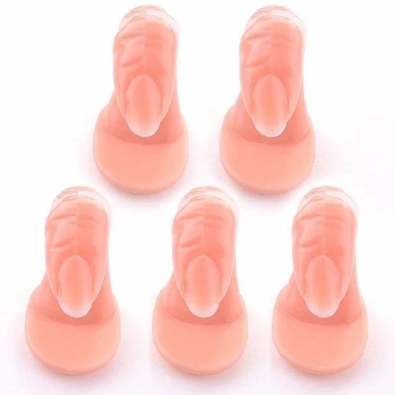 10 Pcs Fake False Practice Display Fingers Nail Art Tools Tips UV Gel Acrylic Training Tool