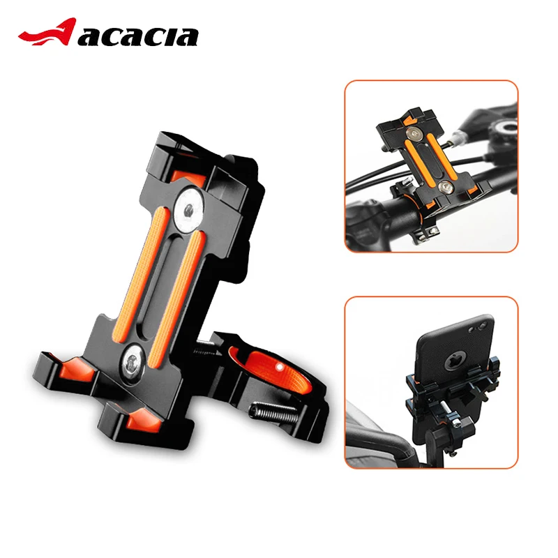 

2019 NEWEST Universal Bicycle Phone Holder Aluminum Motorcycle Electric Car Mount Bracket Bike Handlebar Clip Stand For 4-7 inch