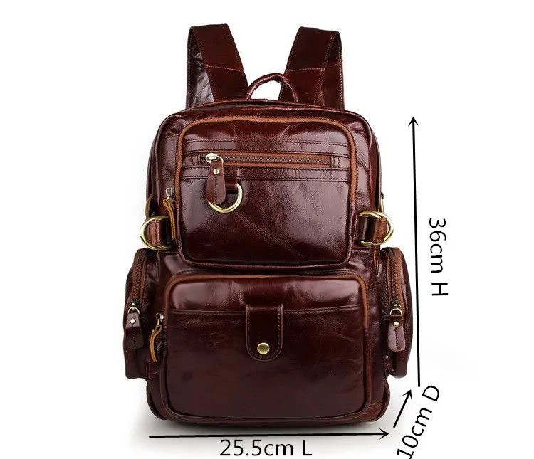 Модные женские и мужские повседневные винтажные рюкзаки из натуральной кожи, рюкзак для путешествий и школы, мужские дорожные сумки# VP-J7042