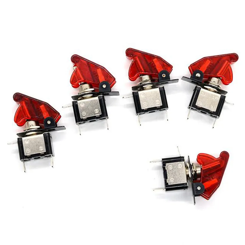 

High Quality 1PC carprie switch 12V 20A LED Rocker Toggle Racing Switch SPST ON/OFF Car Truck switch racing car