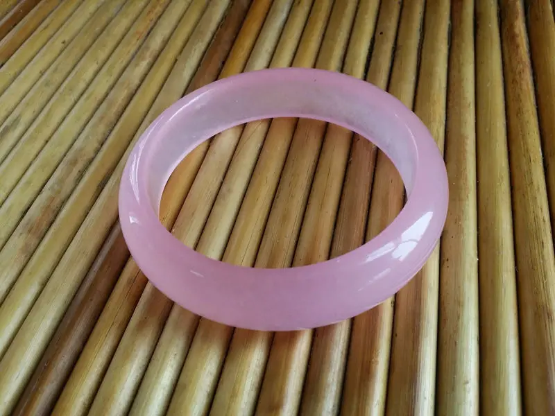 

Beautiful Genuine natural pink jadeite bangle Bracelet