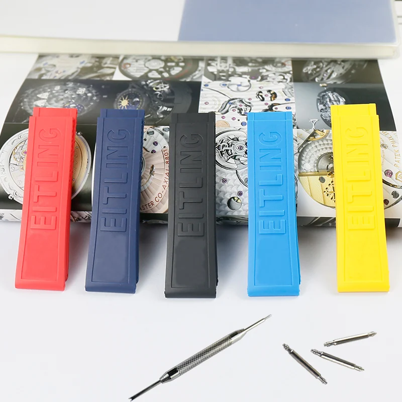 

Men's rubber strap 22mm24mm watch accessories for Breitling Avengers Ocean Blackbird Sports waterproof strap women watch band