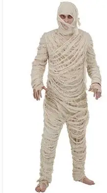 Стиль Высокое качество Хэллоуин Подсолнух Тыква костюмы зомби Мумия косплей одежда жуткий маскарадный костюм - Цвет: Серебристый