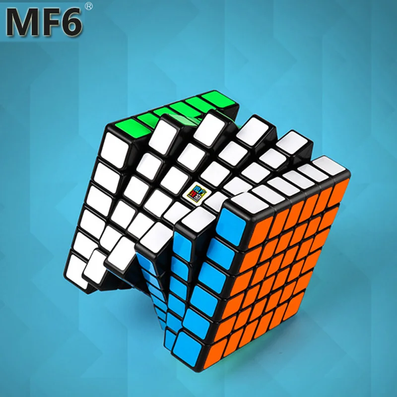 Moyu Yuhu MF6 6x6x6 кубик без наклеек/черно-белый Скорость куб: Mofangjiaoshi игрушки Magic Cube для детей начинающих