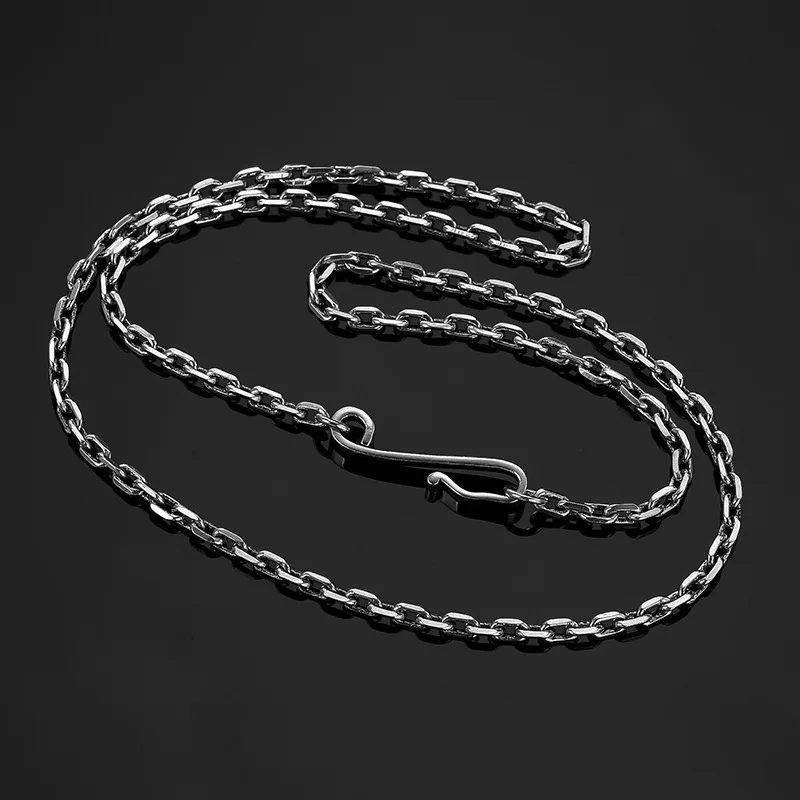 

Quality 925 sterling silver 3MM crude 51cm/56cm/61cm/66cm/71cm/76cm/81cm length necklace man/women necklace fashion jewelry